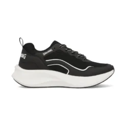 Championes fitnes circuit para dama negro y blanco